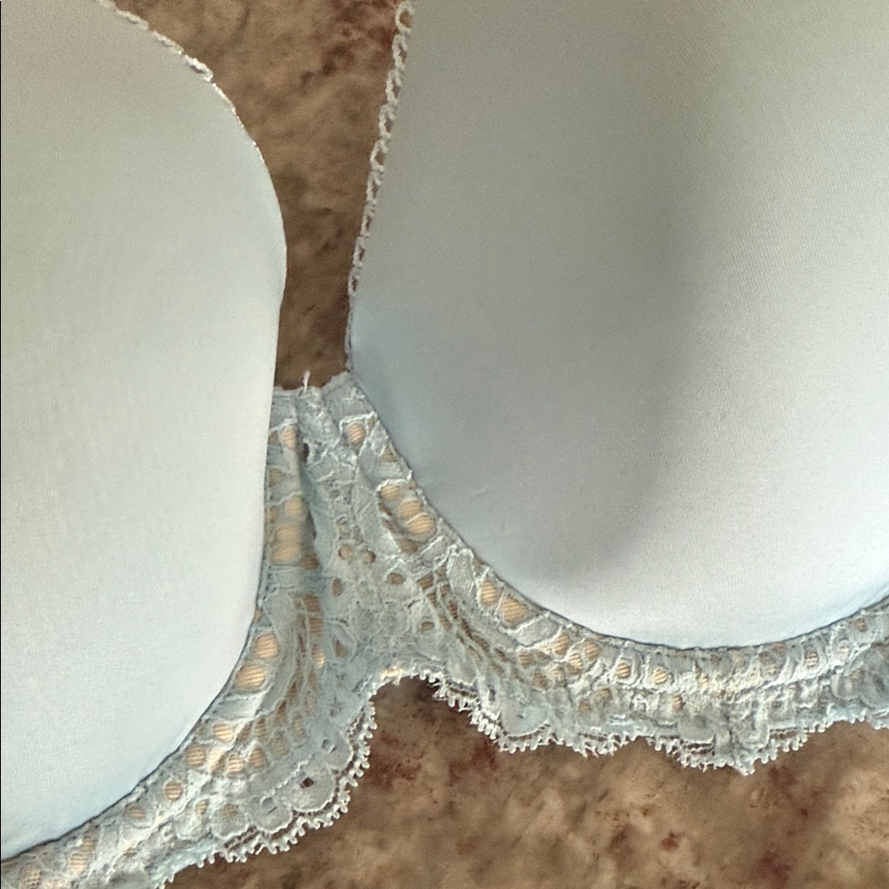 NWT’s Victoria’s Secret 34DDD Dream Angels light Blue Lace-Trim Push-Up Bra - Picture 6 of 6